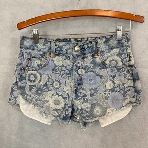 American Eagle Jean Shorts Size 4 Hi Rise Festival